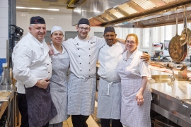 Team der Küche im Salesianum